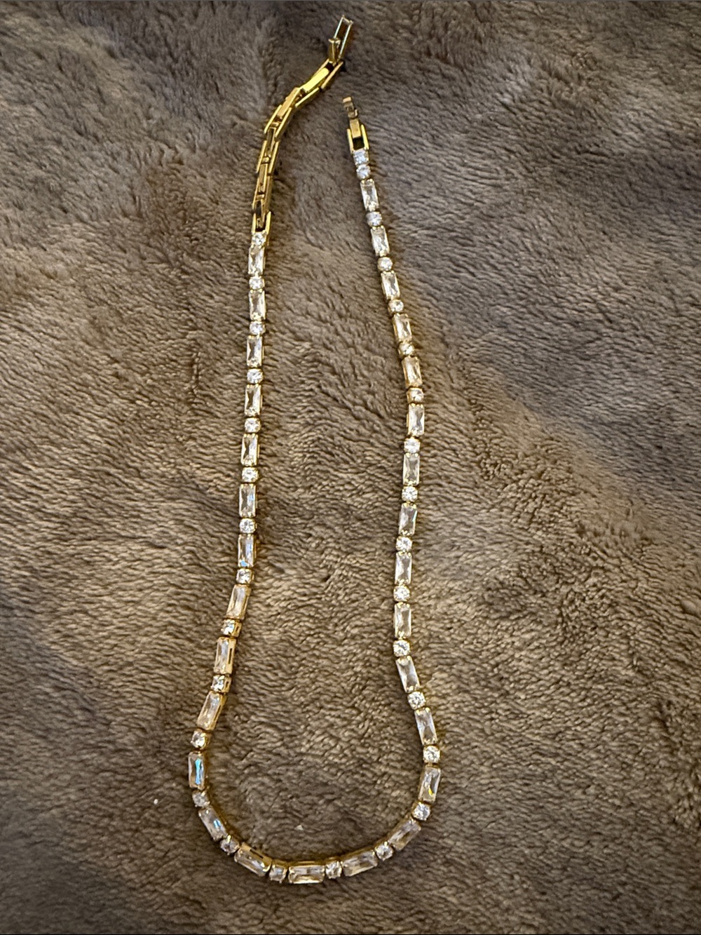 Kerri 18K Gold Plated Tennis Necklace